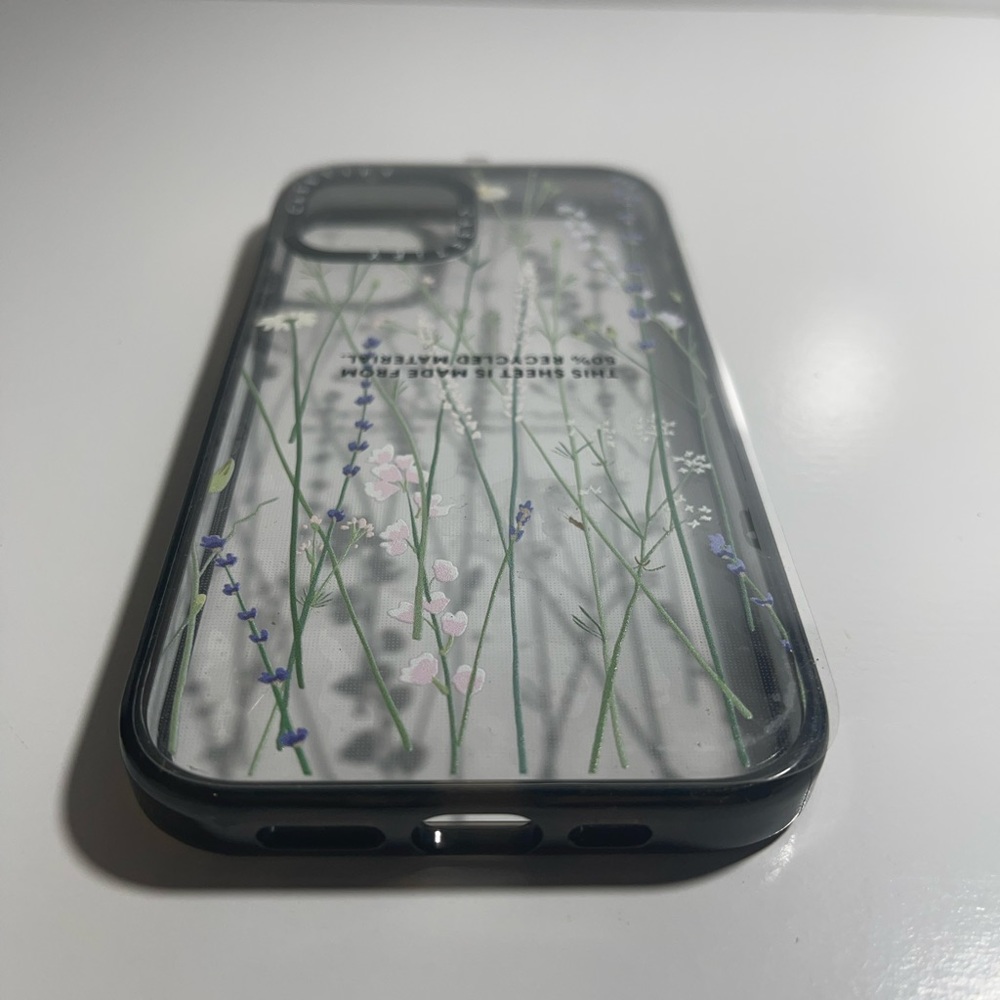 CASETiFY Impact iPhone 14 Case Gigi Garden Florals Glossy Black